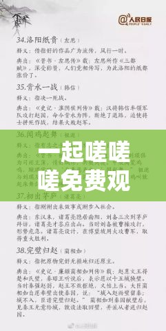 一起嗟嗟嗟免费观看：精彩内容不容错过等你来看