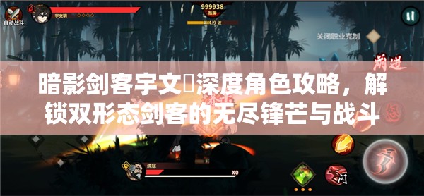 暗影剑客宇文玥深度角色攻略，解锁双形态剑客的无尽锋芒与战斗策略