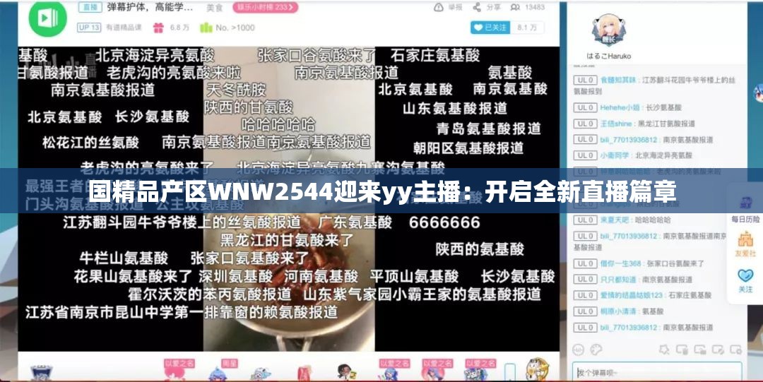 国精品产区WNW2544迎来yy主播：开启全新直播篇章