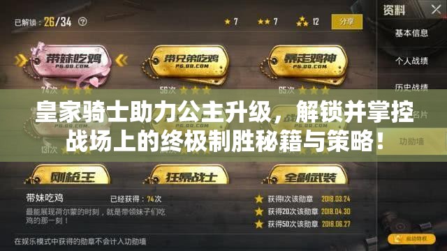 皇家骑士助力公主升级，解锁并掌控战场上的终极制胜秘籍与策略！