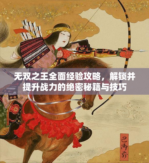 无双之王全面经验攻略，解锁并提升战力的绝密秘籍与技巧