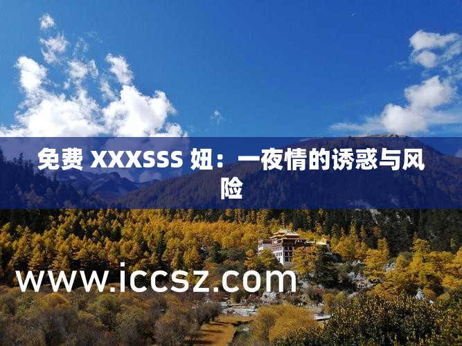 免费 XXXSSS 妞：一夜情的诱惑与风险