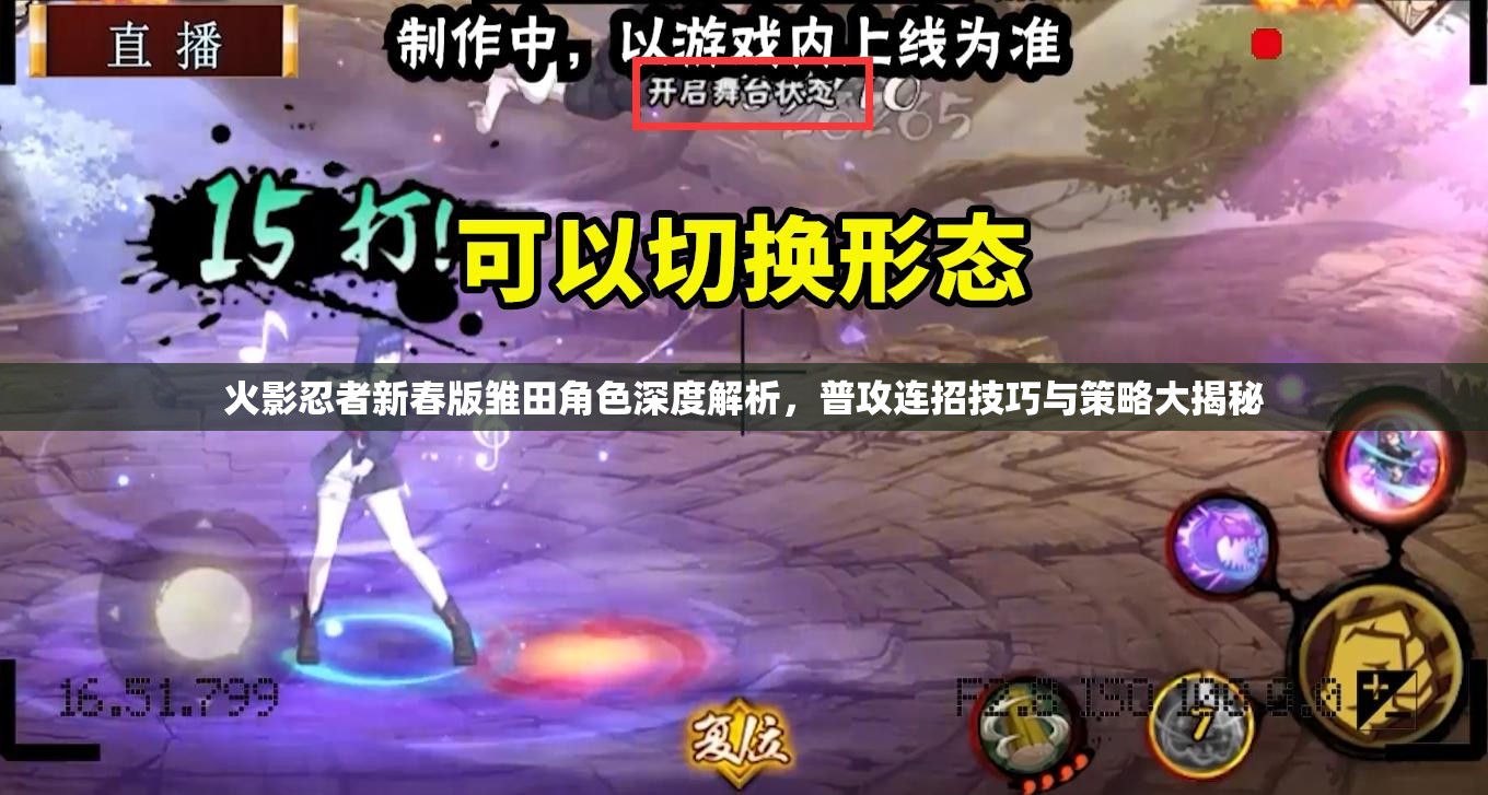 火影忍者新春版雏田角色深度解析，普攻连招技巧与策略大揭秘