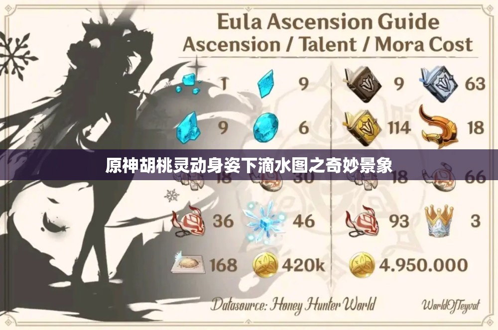 原神胡桃灵动身姿下滴水图之奇妙景象