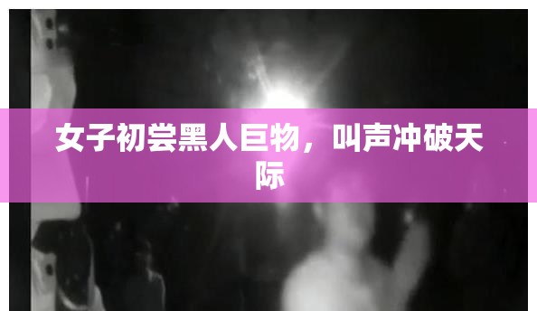 女子初尝黑人巨物，叫声冲破天际