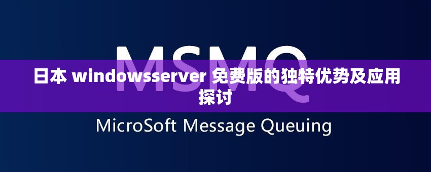 日本 windowsserver 免费版的独特优势及应用探讨