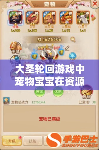 大圣轮回游戏中宠物宝宝在资源管理中的核心地位及其实用高效利用策略