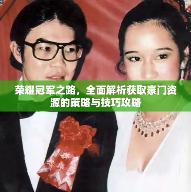 荣耀冠军之路，全面解析获取豪门资源的策略与技巧攻略