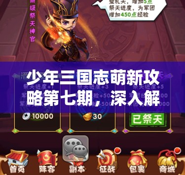 少年三国志萌新攻略第七期，深入解析富甲天下——资源管理的高效艺术