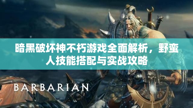 暗黑破坏神不朽游戏全面解析，野蛮人技能搭配与实战攻略
