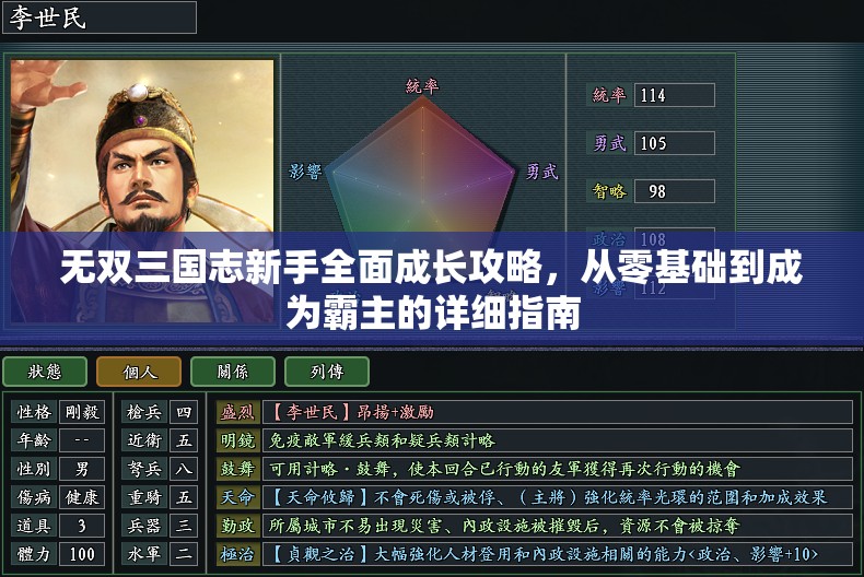无双三国志新手全面成长攻略，从零基础到成为霸主的详细指南