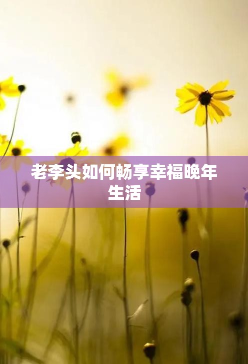 老李头如何畅享幸福晚年生活