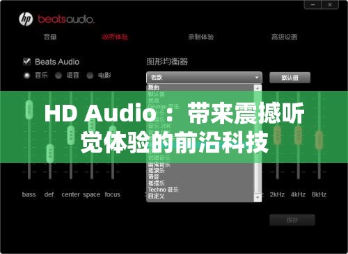 HD Audio ：带来震撼听觉体验的前沿科技