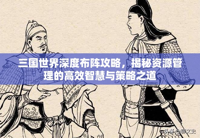 三国世界深度布阵攻略，揭秘资源管理的高效智慧与策略之道