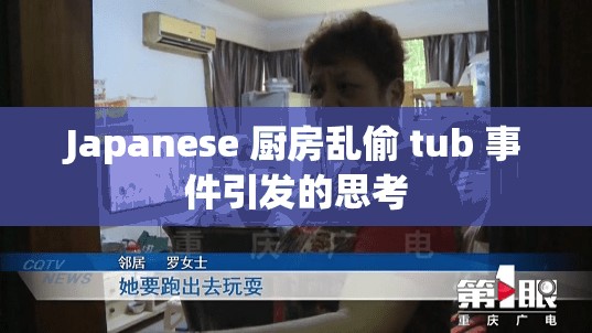 Japanese 厨房乱偷 tub 事件引发的思考