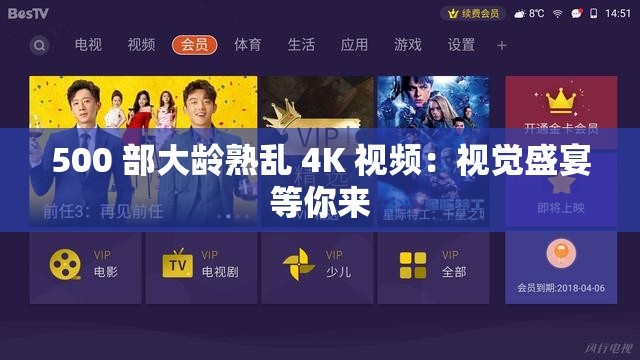 500 部大龄熟乱 4K 视频：视觉盛宴等你来