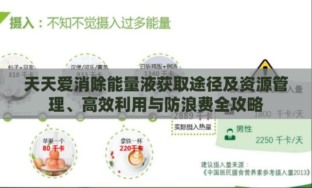 天天爱消除能量液获取途径及资源管理、高效利用与防浪费全攻略
