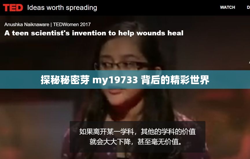 探秘秘密芽 my19733 背后的精彩世界