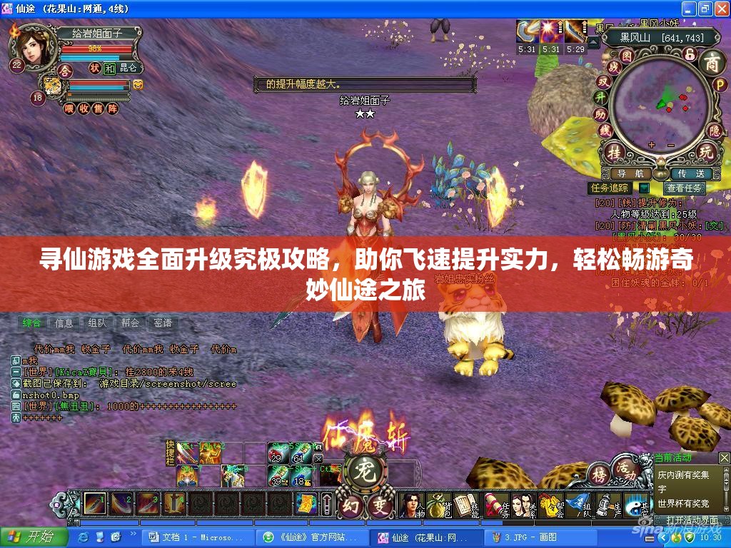 寻仙游戏全面升级究极攻略，助你飞速提升实力，轻松畅游奇妙仙途之旅