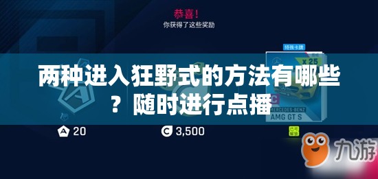 两种进入狂野式的方法有哪些？随时进行点播