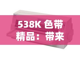 538K 色带精品：带来高品质打印体验的优质选择