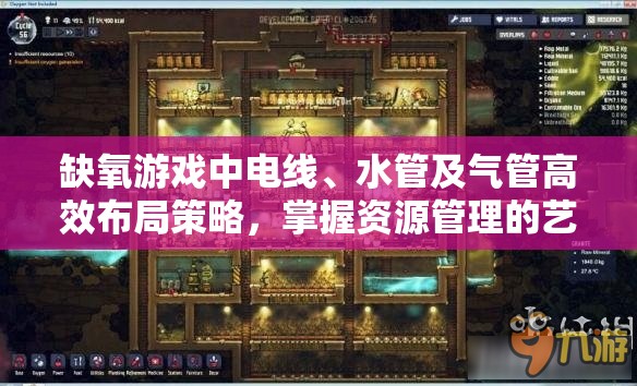 缺氧游戏中电线、水管及气管高效布局策略，掌握资源管理的艺术