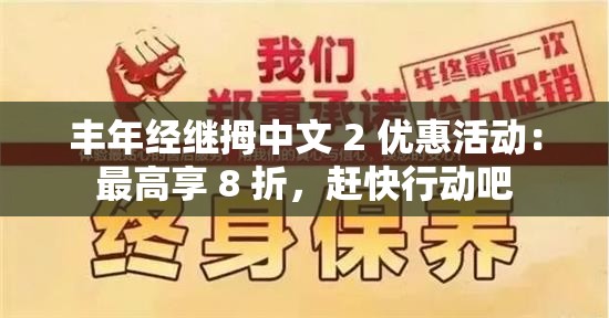 丰年经继拇中文 2 优惠活动：最高享 8 折，赶快行动吧