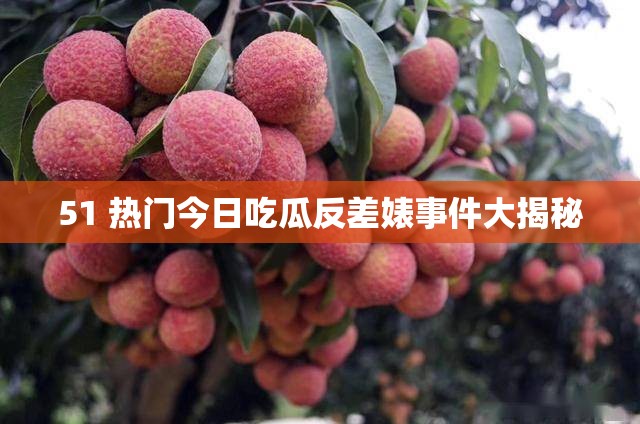 51 热门今日吃瓜反差婊事件大揭秘