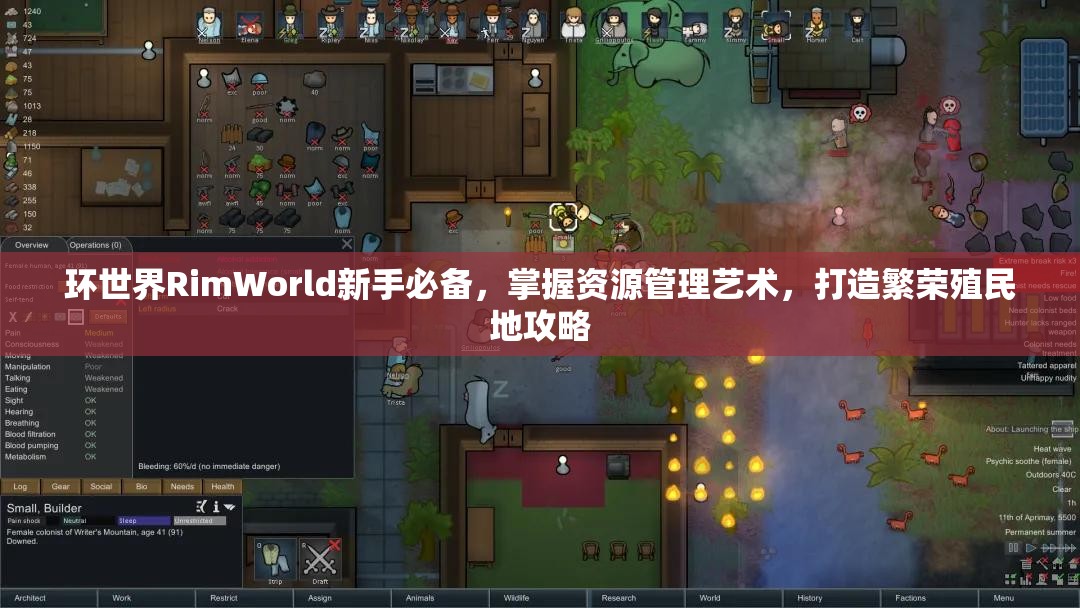 环世界RimWorld新手必备，掌握资源管理艺术，打造繁荣殖民地攻略