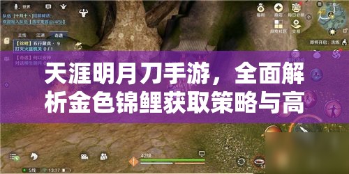 天涯明月刀手游，全面解析金色锦鲤获取策略与高效资源管理技巧