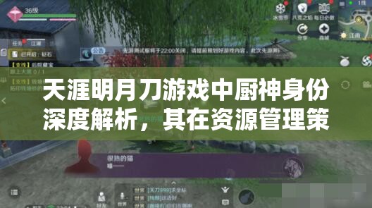 天涯明月刀游戏中厨神身份深度解析，其在资源管理策略中的关键性与影响