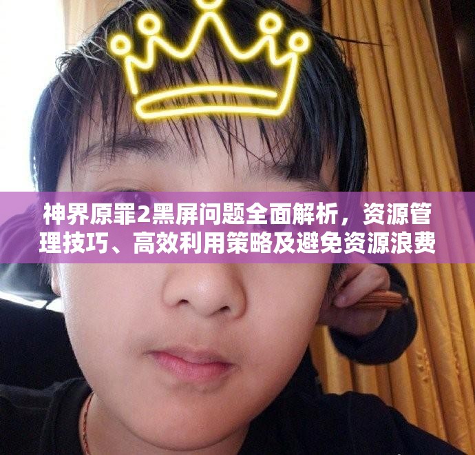 神界原罪2黑屏问题全面解析，资源管理技巧、高效利用策略及避免资源浪费指南
