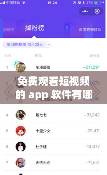 免费观看短视频的 app 软件有哪些：热门推荐汇总