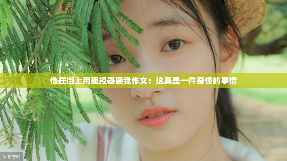 他在街上用遥控器要我作文：这真是一件奇怪的事情