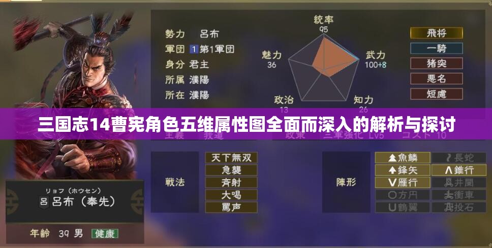 三国志14曹宪角色五维属性图全面而深入的解析与探讨