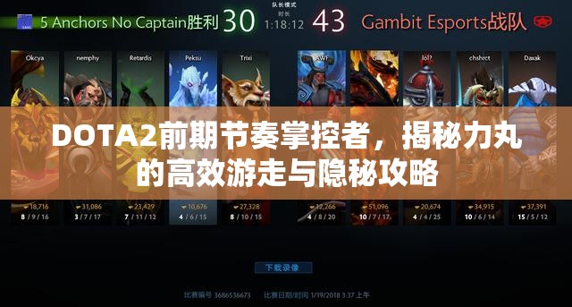 DOTA2前期节奏掌控者，揭秘力丸的高效游走与隐秘攻略