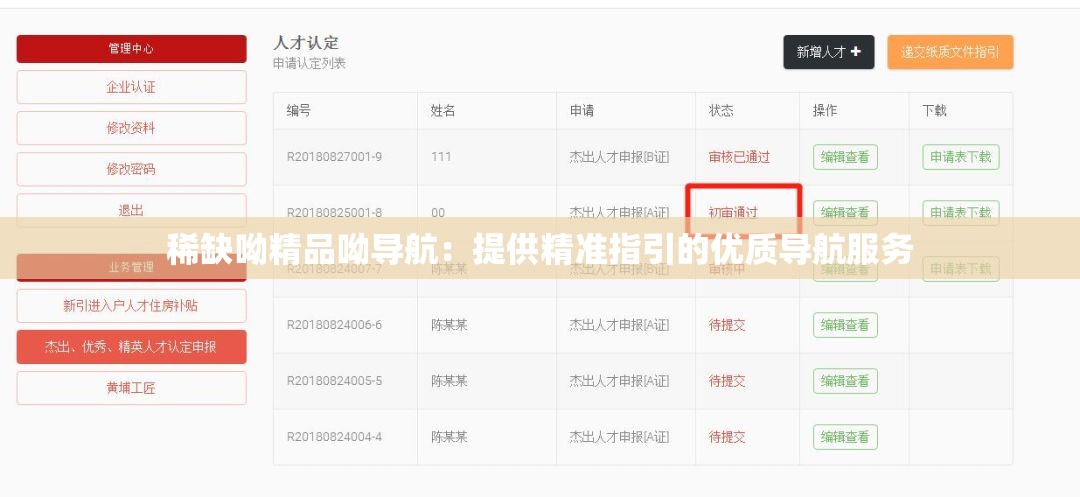 稀缺呦精品呦导航：提供精准指引的优质导航服务