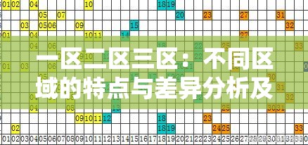 一区二区三区：不同区域的特点与差异分析及未来发展探讨