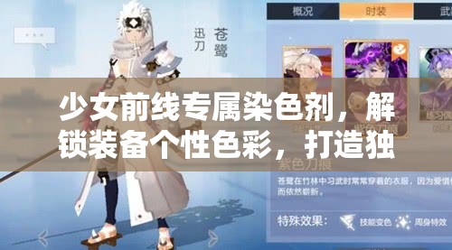 少女前线专属染色剂，解锁装备个性色彩，打造独一无二战斗风格