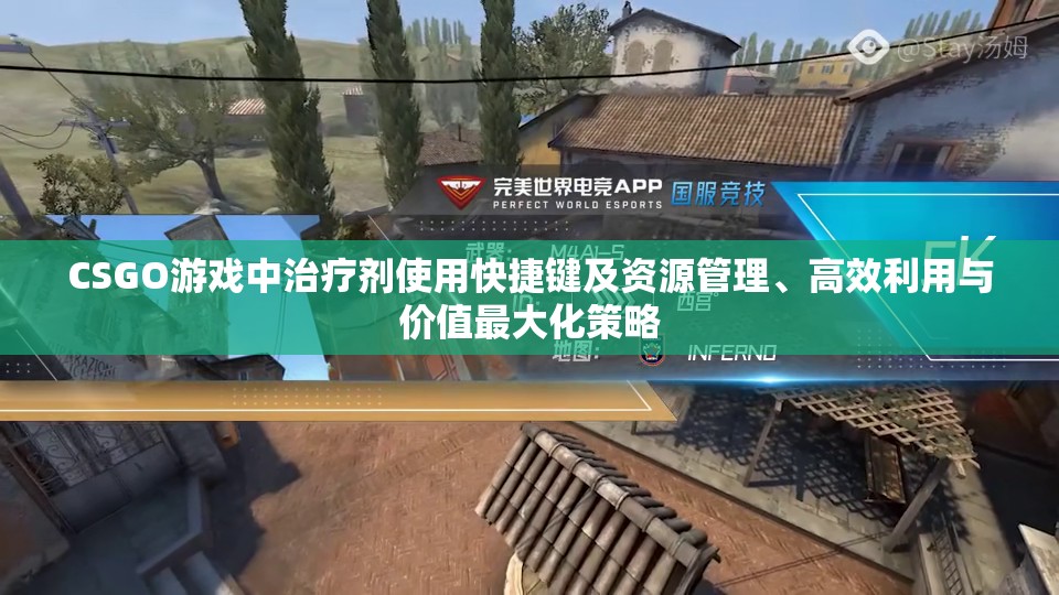 CSGO游戏中治疗剂使用快捷键及资源管理、高效利用与价值最大化策略
