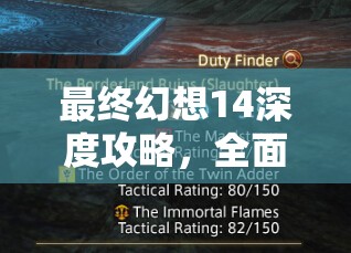 最终幻想14深度攻略，全面解析战场技能加点策略与技巧分享