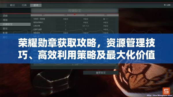 荣耀勋章获取攻略，资源管理技巧、高效利用策略及最大化价值方法