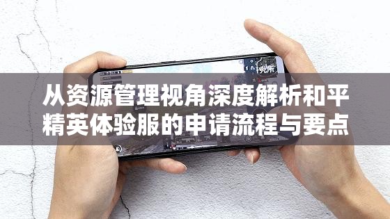 从资源管理视角深度解析和平精英体验服的申请流程与要点