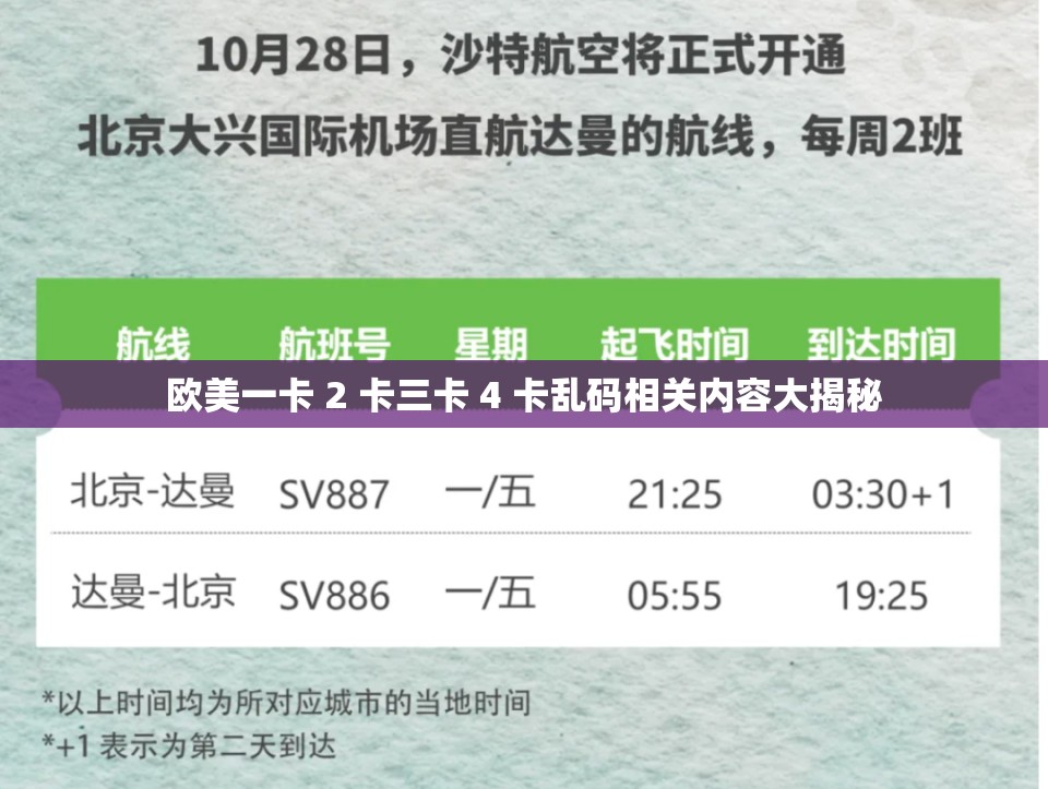 欧美一卡 2 卡三卡 4 卡乱码相关内容大揭秘