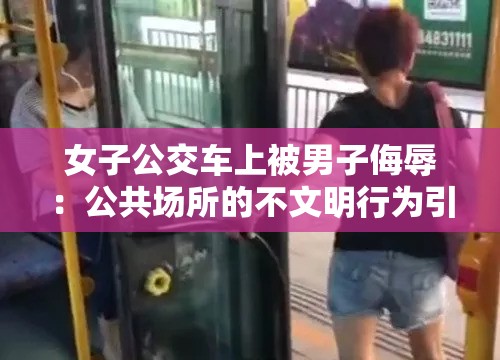 女子公交车上被男子侮辱：公共场所的不文明行为引众怒