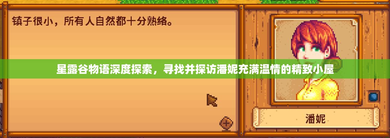 星露谷物语深度探索，寻找并探访潘妮充满温情的精致小屋