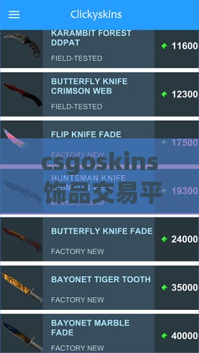 csgoskins 饰品交易平台：安全、便捷、值得信赖