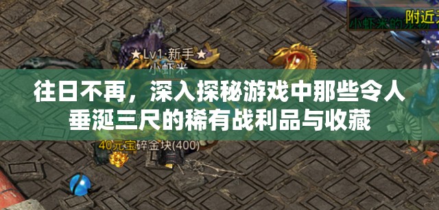 往日不再，深入探秘游戏中那些令人垂涎三尺的稀有战利品与收藏