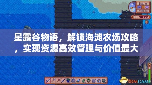 星露谷物语，解锁海滩农场攻略，实现资源高效管理与价值最大化技巧