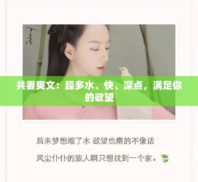共妻爽文：躁多水、快、深点，满足你的欲望
